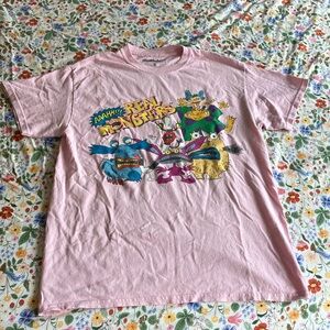 Vintage Nickelodeon “Real Monsters” Pink and Blue Short Sleeve Tee